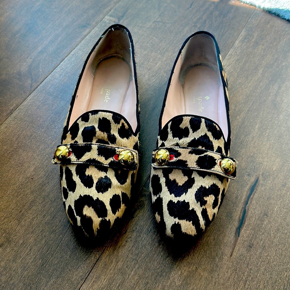 Kate spade calf hair loafer